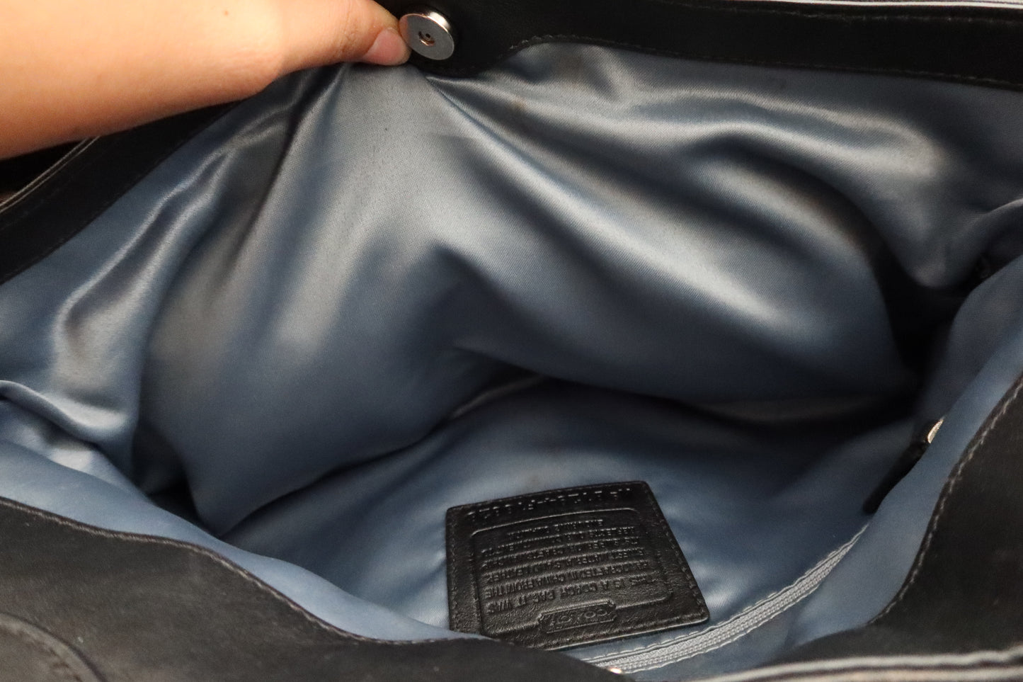Coach Navy Blue Lexi Tote Bag