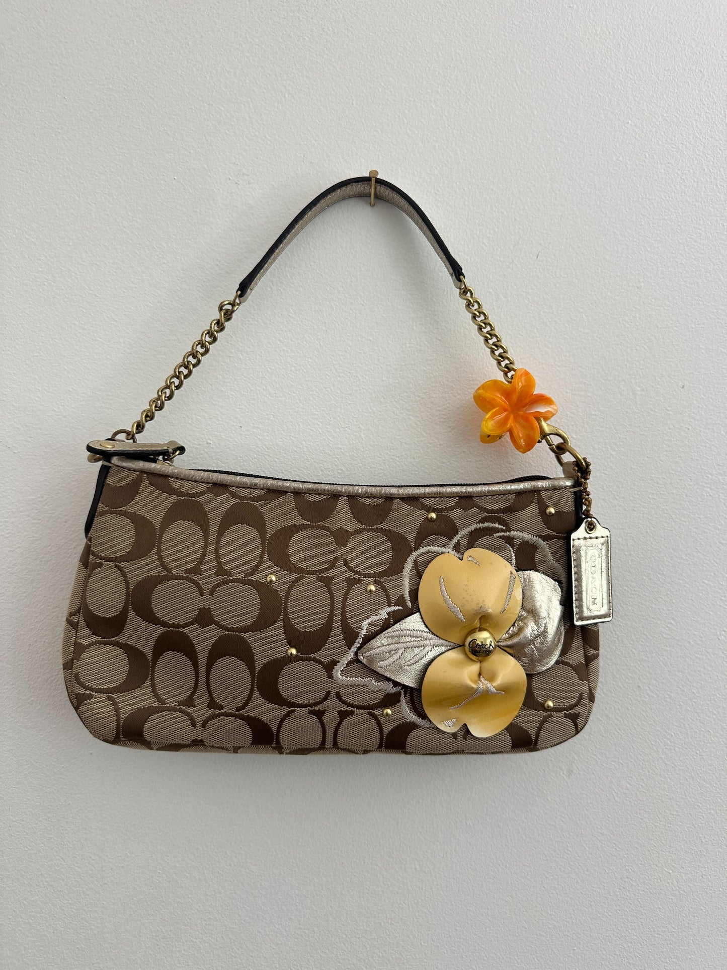 Coach Flower Signature Shoulder Bag