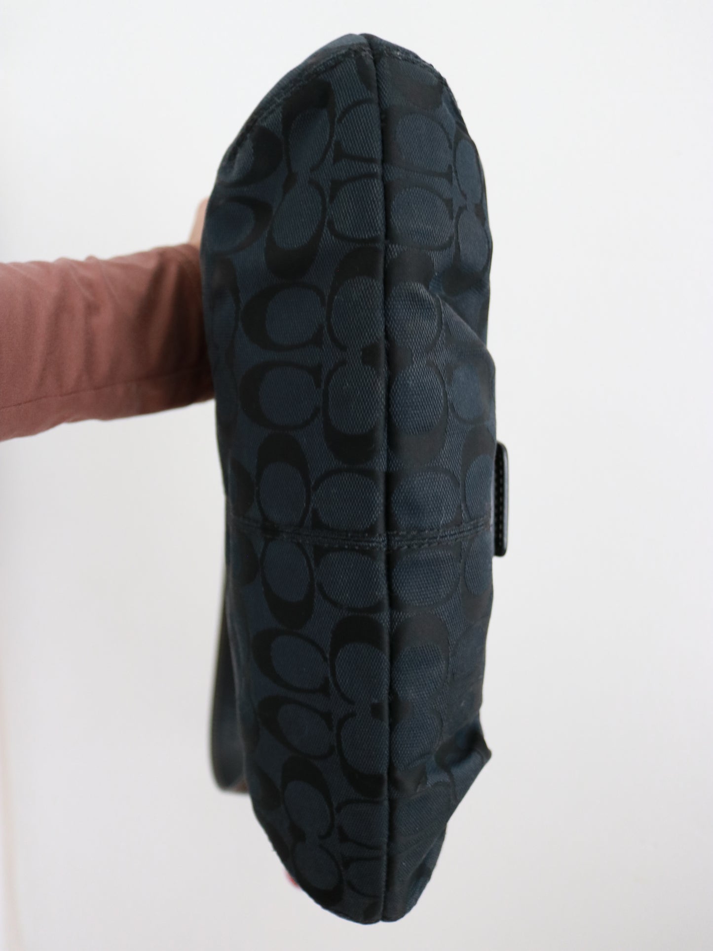 Coach Black Signature Soho Sufflette Bag