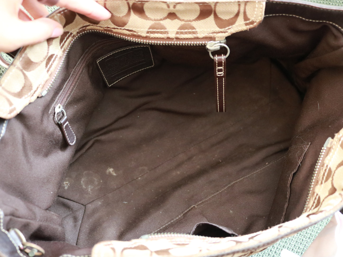 Coach Brown Signature Soho Tote
