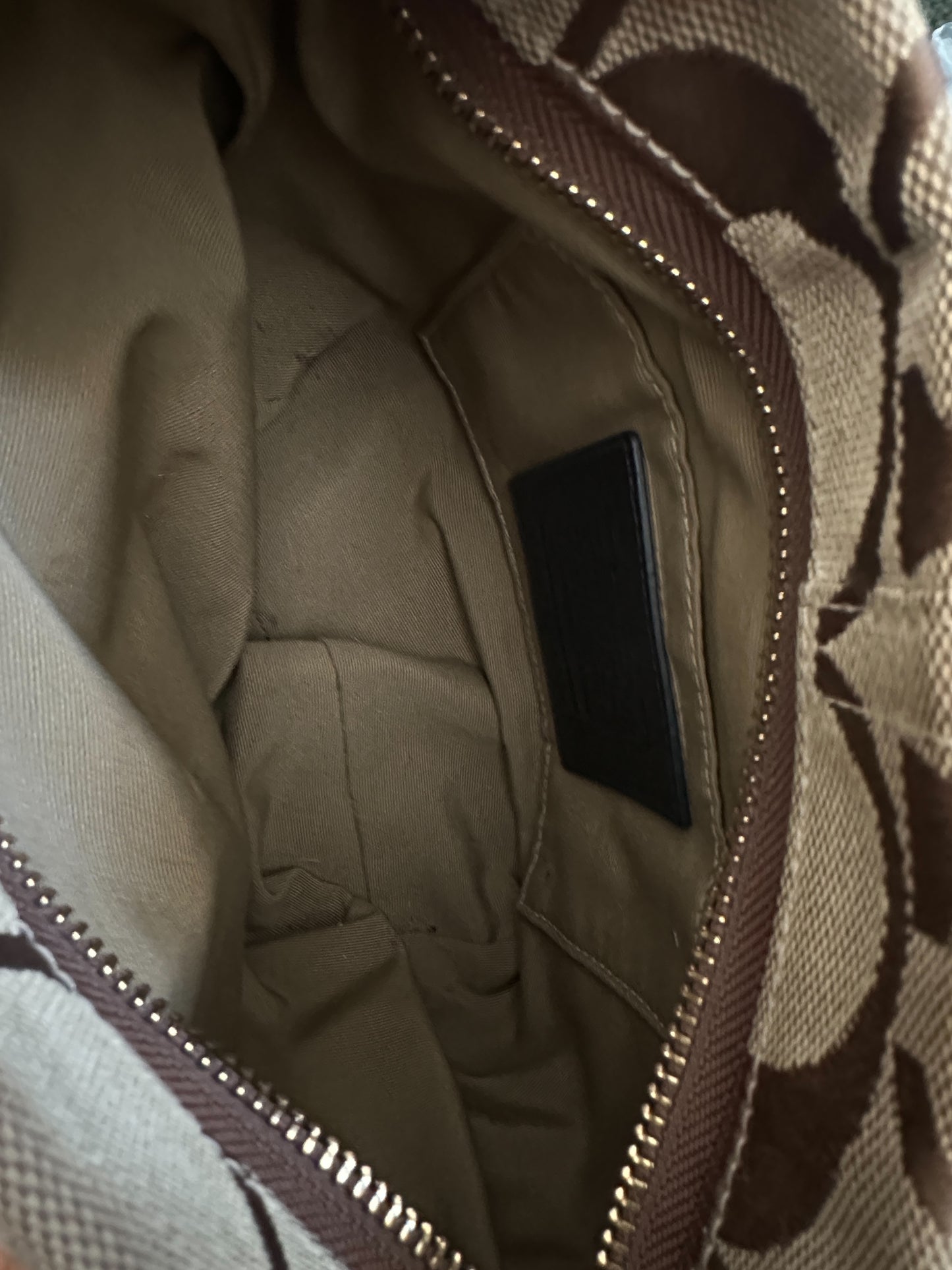 Brown Coach Signature Mini Carly Bag