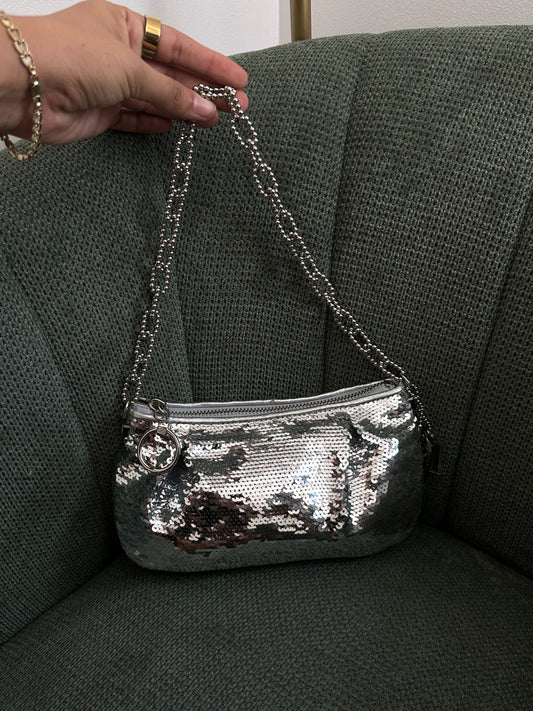 Rare Coach Silver Sequin Poppy Bag