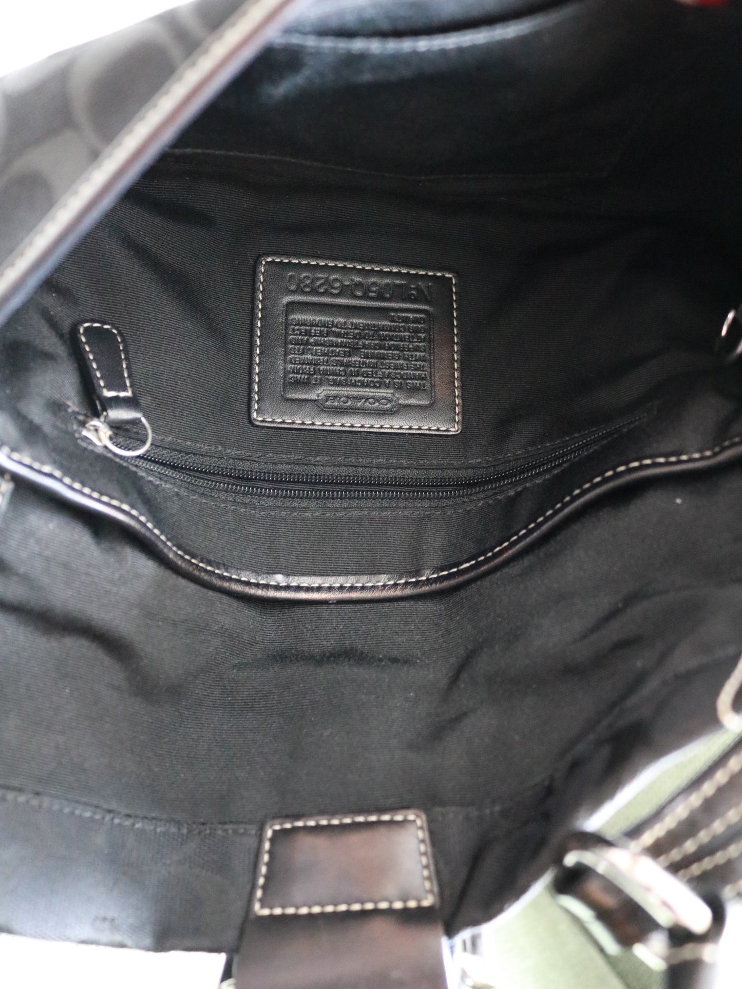Coach Black Soho Braided Demi Flap