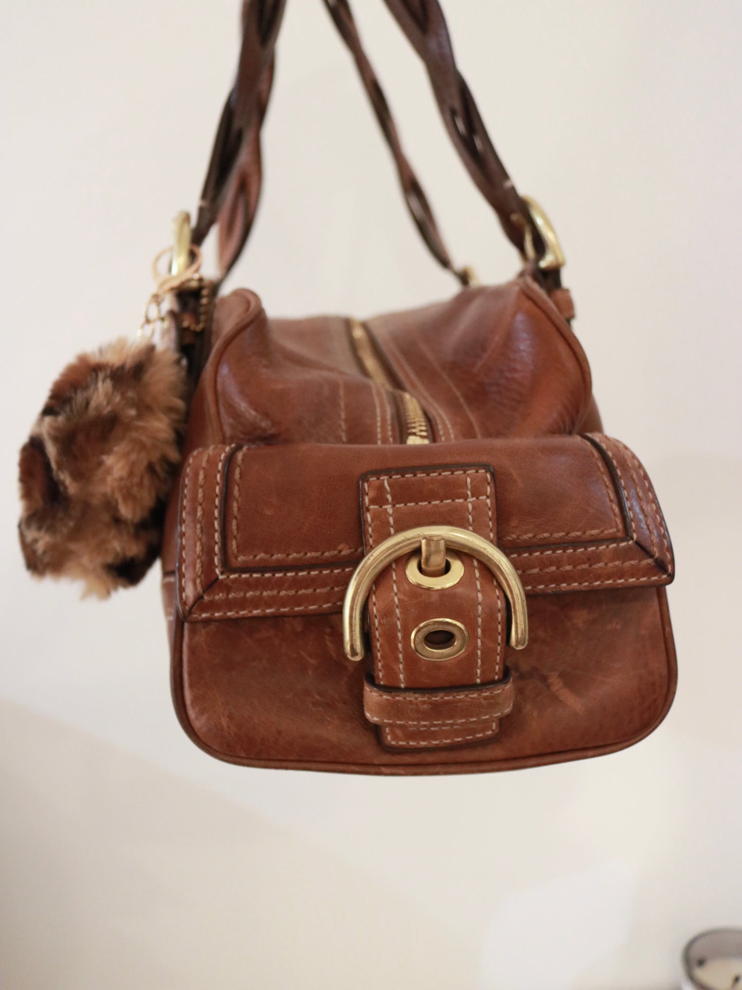 Coach Whiskey Brown Soho Mia Satchel Bag
