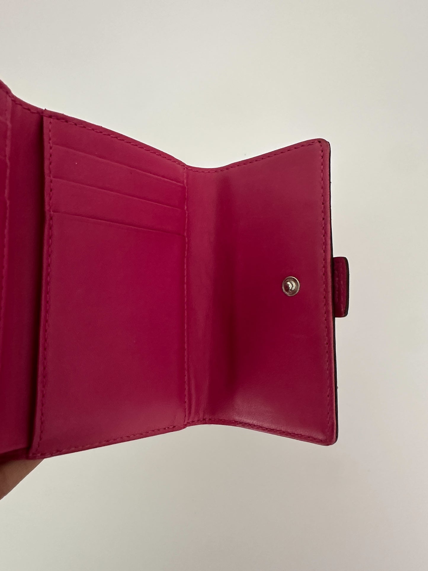 Coach Pink Python Print Soho Wallet