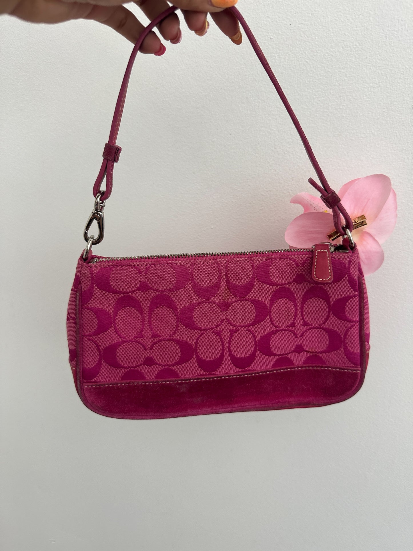 Rare Coach Pink Demi Hamptons Bag