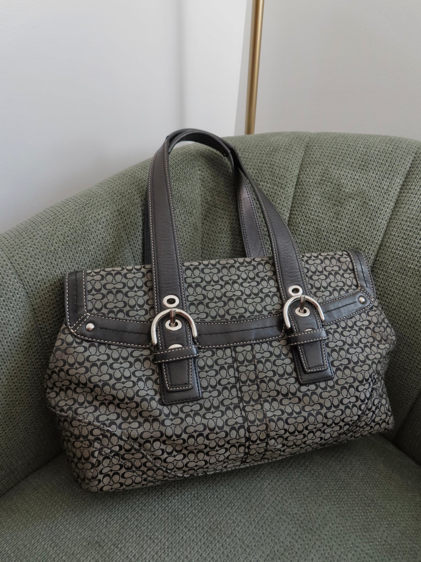 Coach Grey Soho Brief Satchel Bag