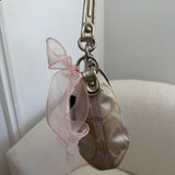 Coach Beige Signature Poppy Shoulder Bag