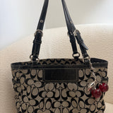 Coach Grey Signature Gallery Tote Bag