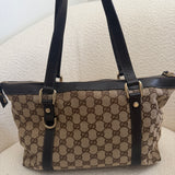 Brown Gucci Abbey Mini Tote Bag