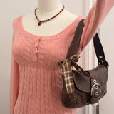 Rare Brown Leather Mini Soho Bag