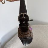 Coach Brown Signature Mini Hobo Bag