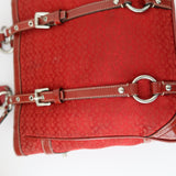 Coach Red Signature Tote Bag