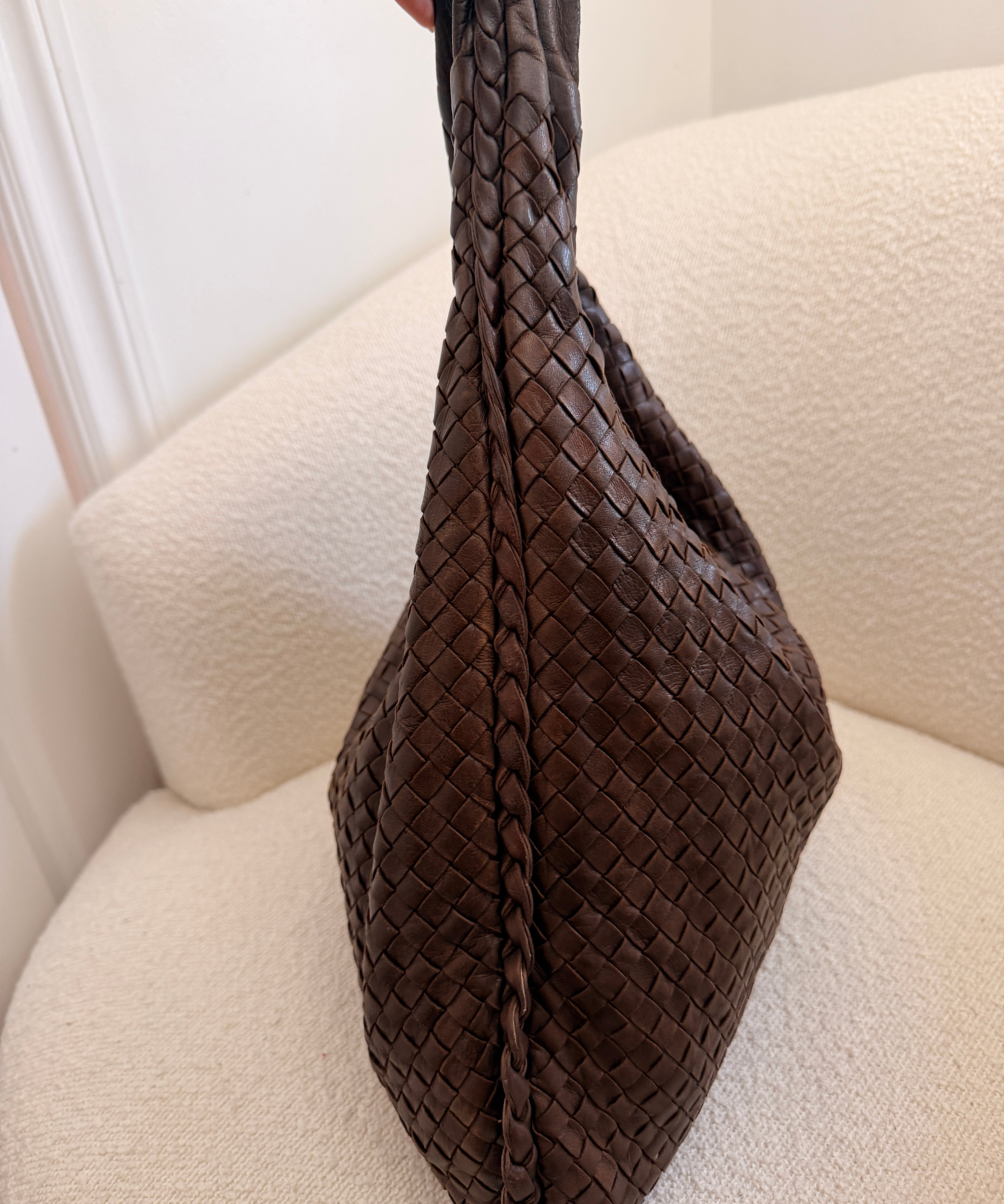 Brown Bottega Venetta Shoulder Bag