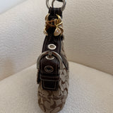 Coach Brown Canvas Mini Braided Soho Bag
