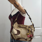 Coach Cream Optic Carly Shoulder Bag