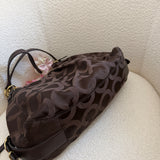 Coach Brown Signature Maggie Bag