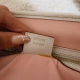 Baby Pink Gucci Abbey Tote Bag with Gucci Charm