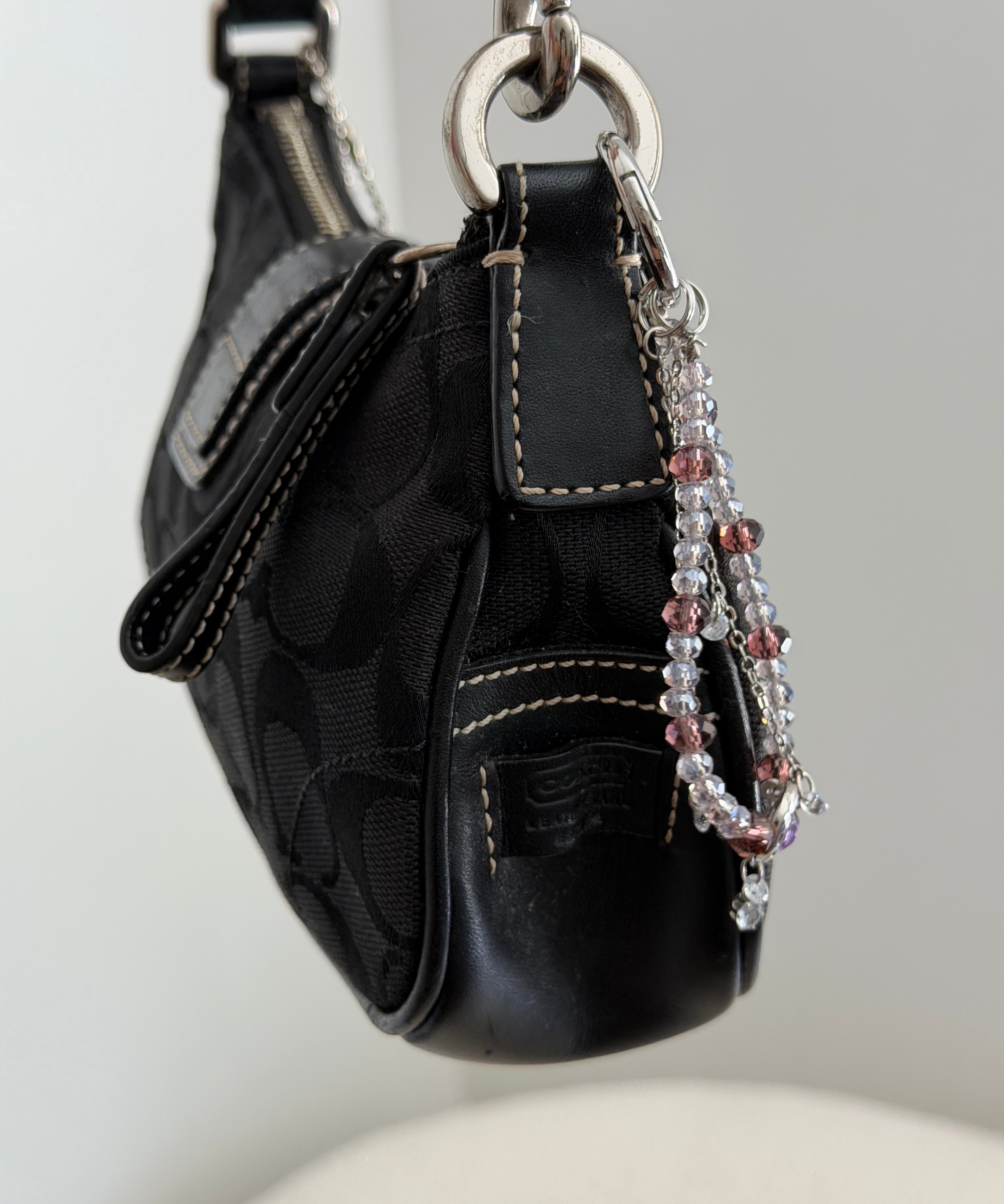 Coach Black Demi Hamptons Buckle Bag