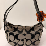 Coach Grey Monogram Shoulder Bag