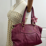Coach Mauve Pink Leather Ashley Bag