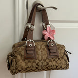 Brown Coach Signature Soho Mia Satchel Bag