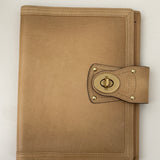 Coach Tan Legacy Turnlock Planner