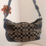 Coach Grey Monogram Shoulder Bag