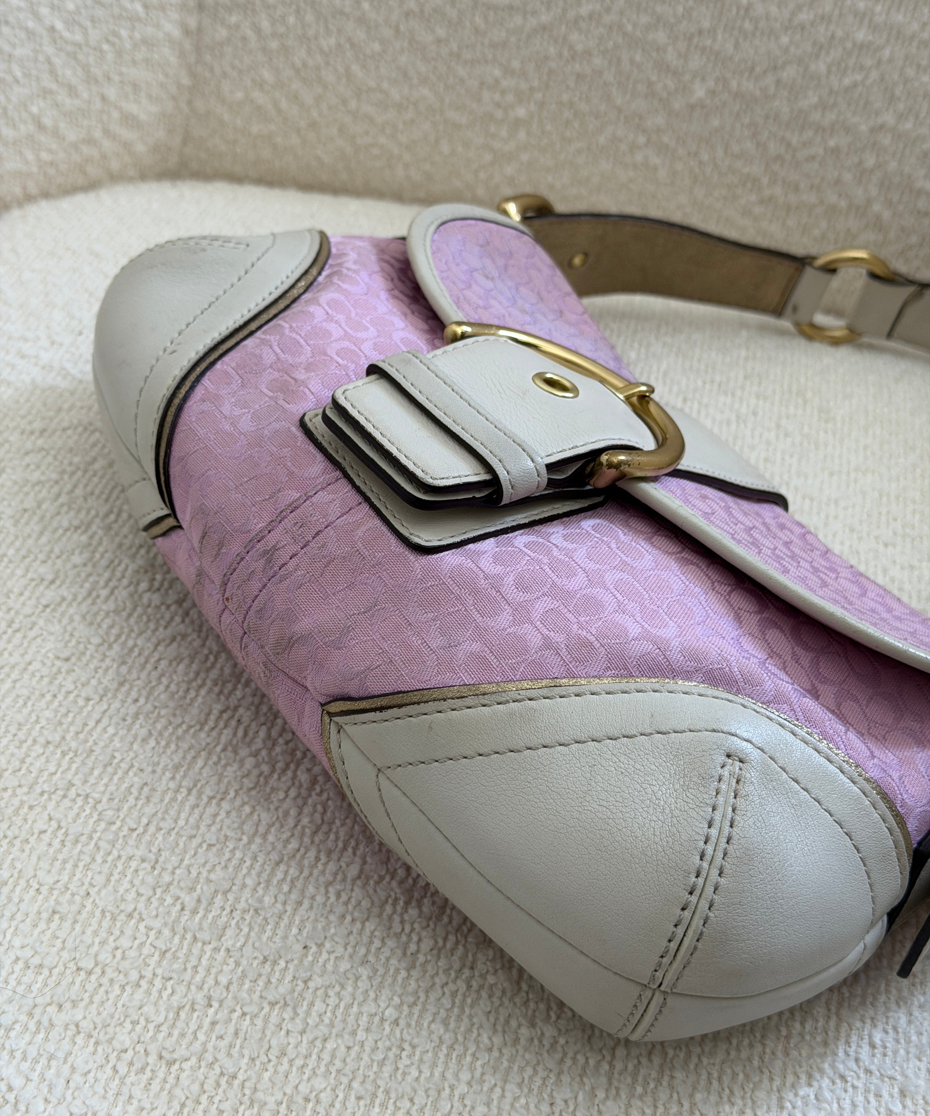 Rare Pink Canvas Mini Soho Bag