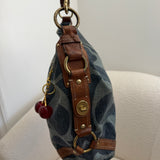Denim Coach Canvas Large Carly Bag