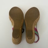 Coach Peep-Toe Grace Wedges (6.5)