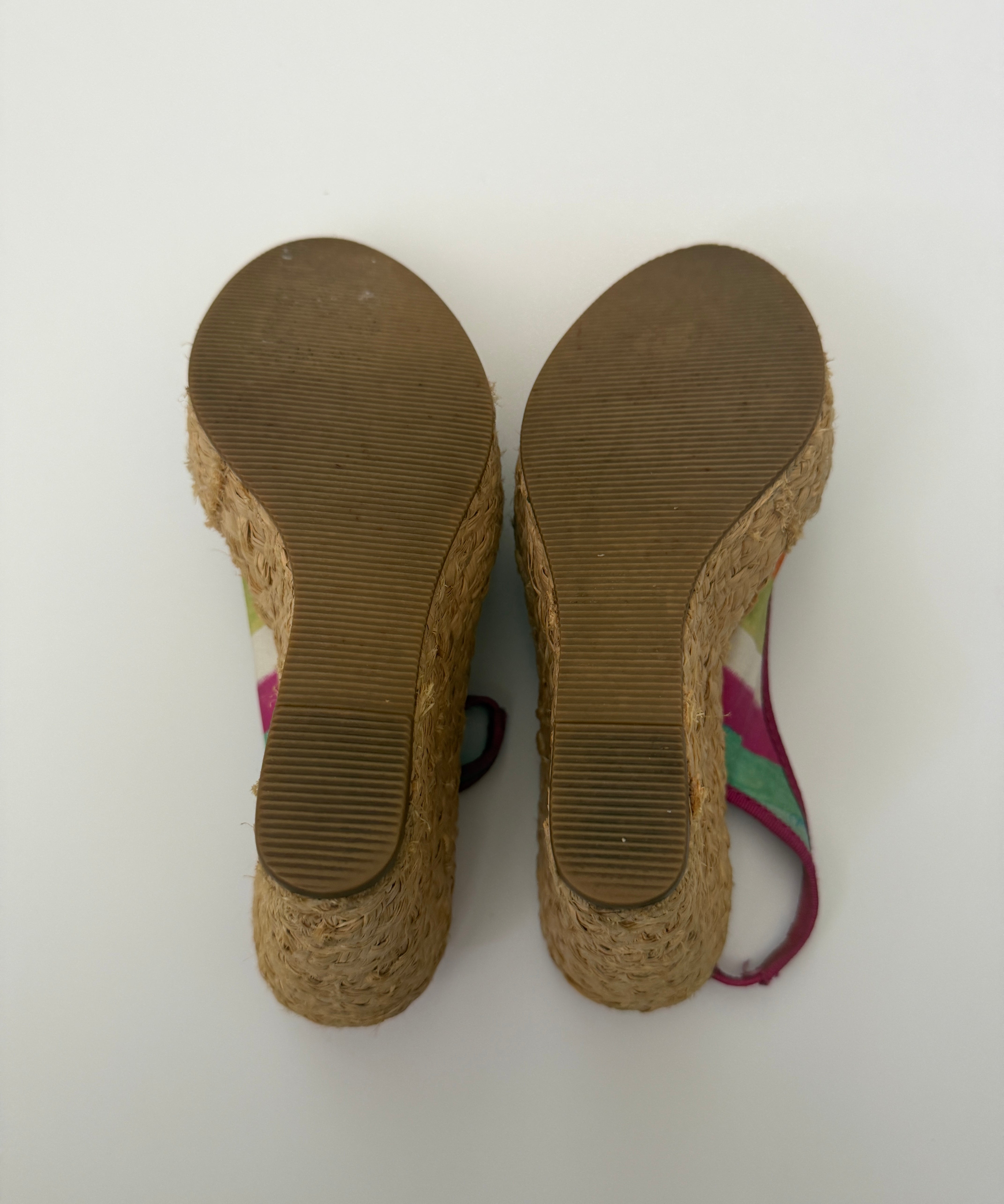 Coach Peep-Toe Grace Wedges (6.5)