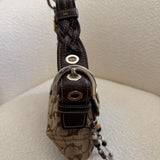 Coach Brown Canvas Mini Braided Soho Bag
