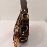 Brown Canvas Small Carly Bag