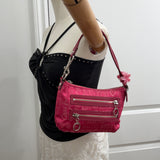 Coach Pink Poppy Signature Shoulder Bag