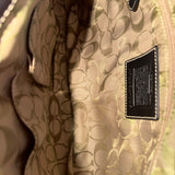 Coach Straw Woven Legacy Shoulder Bag