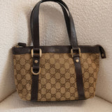 Brown Gucci Abbey Mini Tote Bag