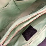 Black Leather Coach Garnett Turnlock Bag