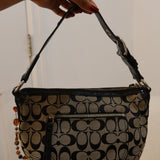 Coach Grey Signature Hobo Bag