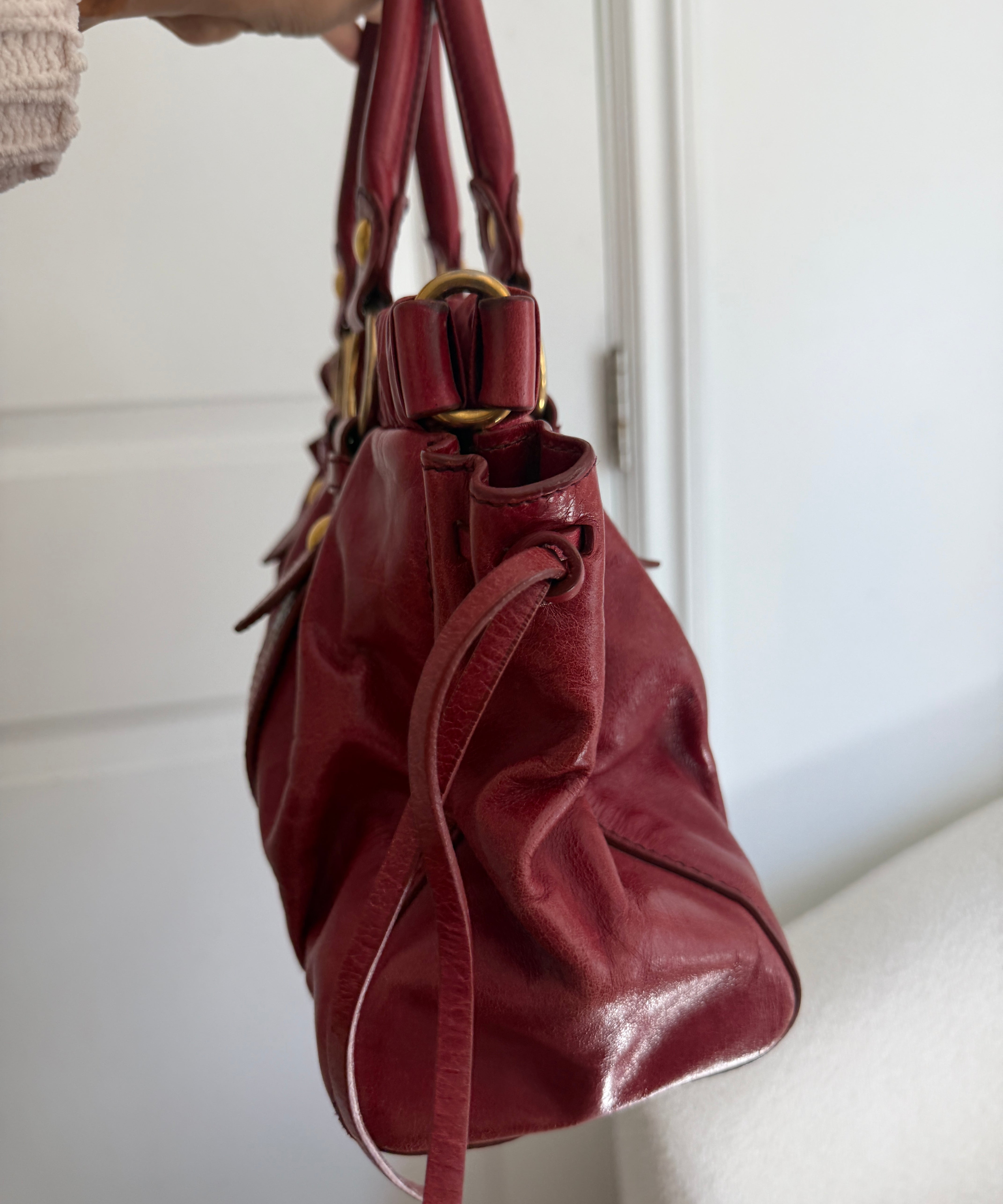 Red Miu Miu Vitello Bag
