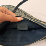 Navy Dior Saddle Trotter Shoulder Bag