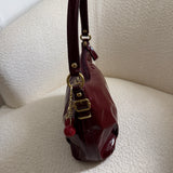 Coach Burgundy Patent Leather Madison Shoulder Bag