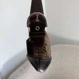 Coach Brown Signature Mini Hobo Bag