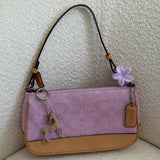 Coach Lilac Signature Demi Hamptons Bag