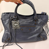 Balenciaga Navy Classic City Bag