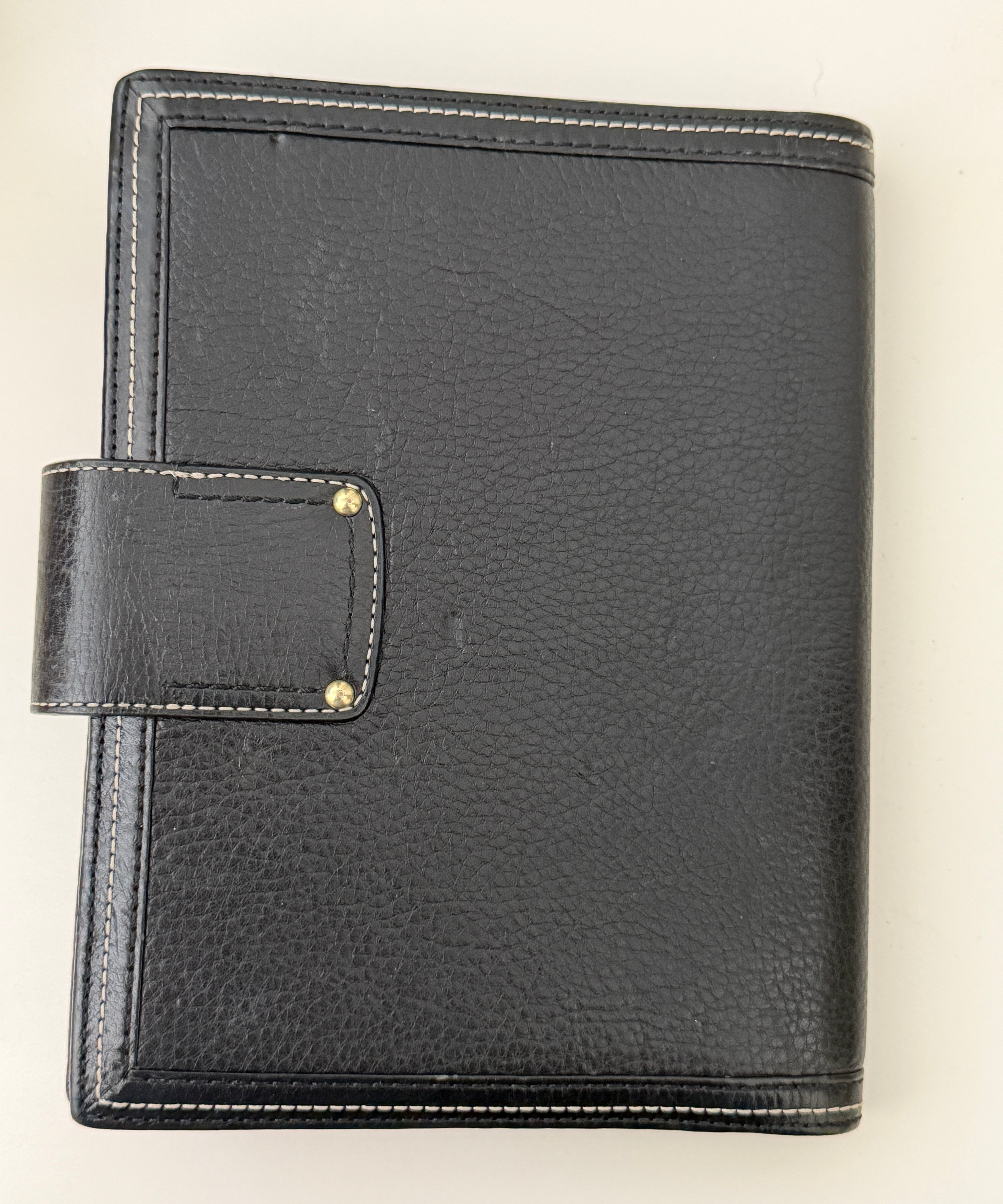 Coach Black Legacy Turnlock Planner