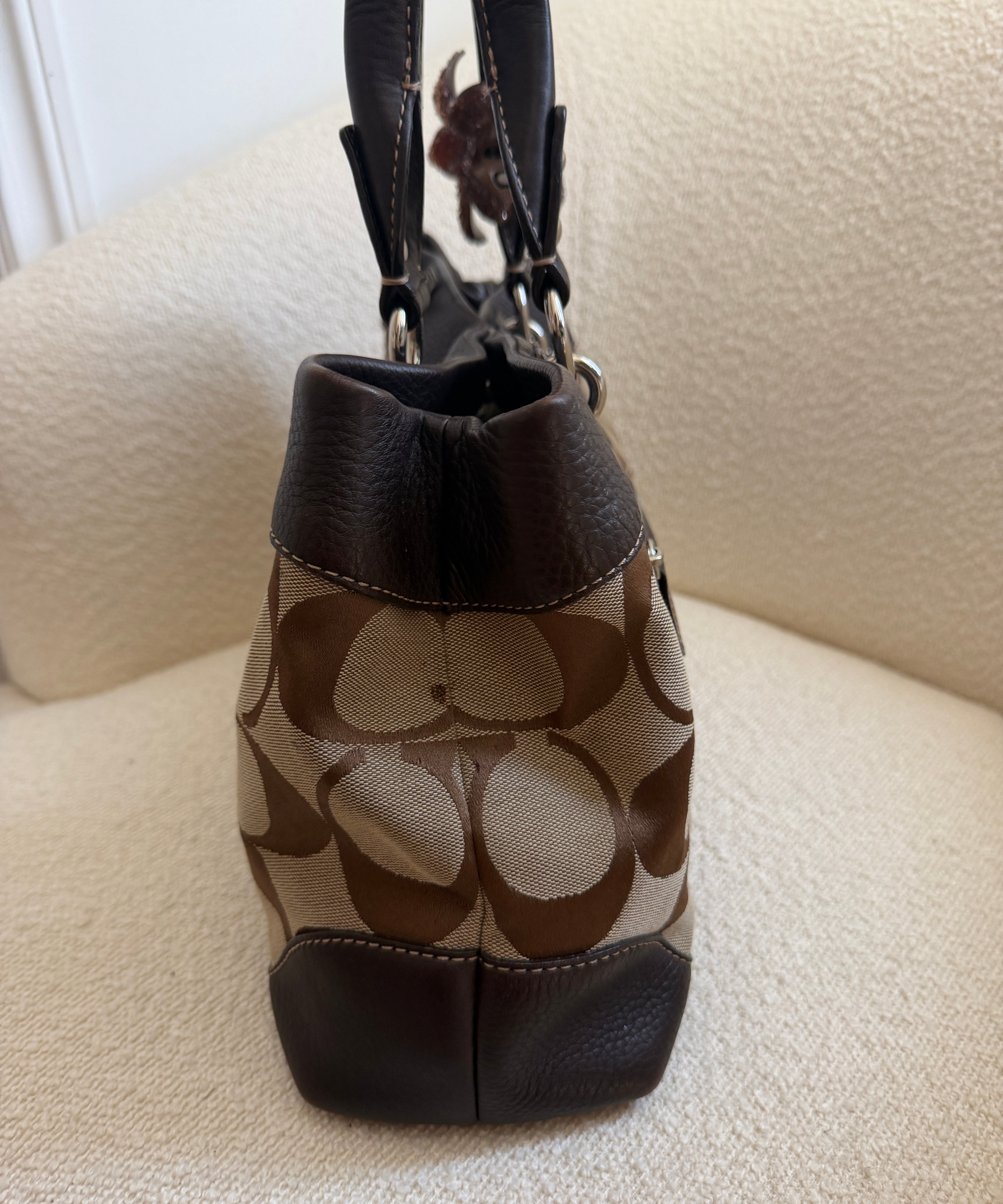 Coach Brown Signature Tote Bag