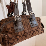 Brown Coach Signature Soho Mia Satchel Bag
