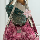 Coach Pink Floral Print Maggie Bag
