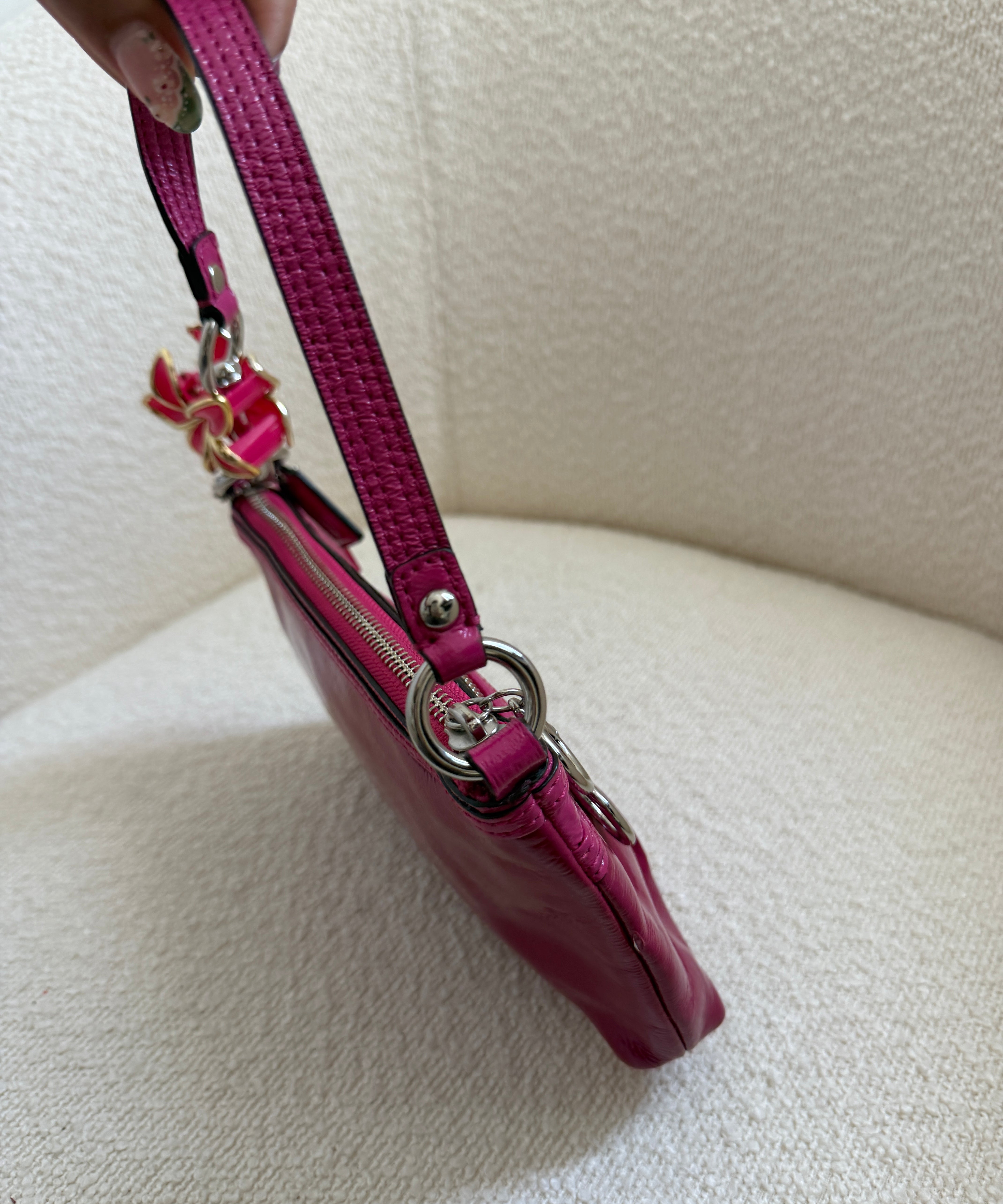 Coach Pink Poppy Mini Shoulder Bag